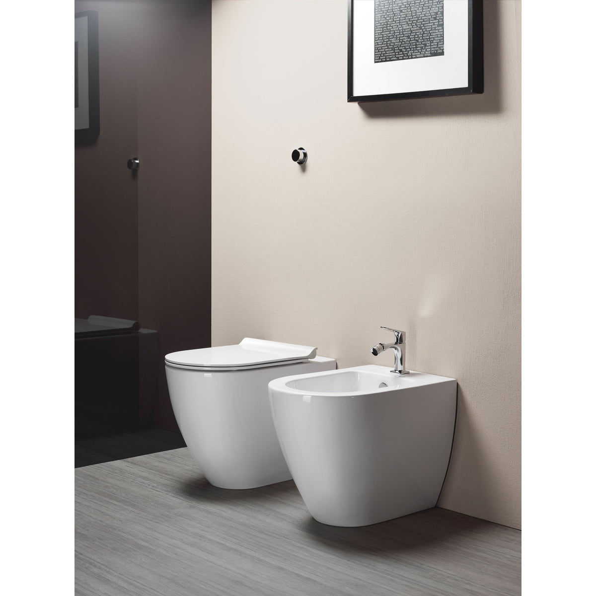 BIDET STOJĄCY PURA WHITE GLOSSY OD GSI 8872111