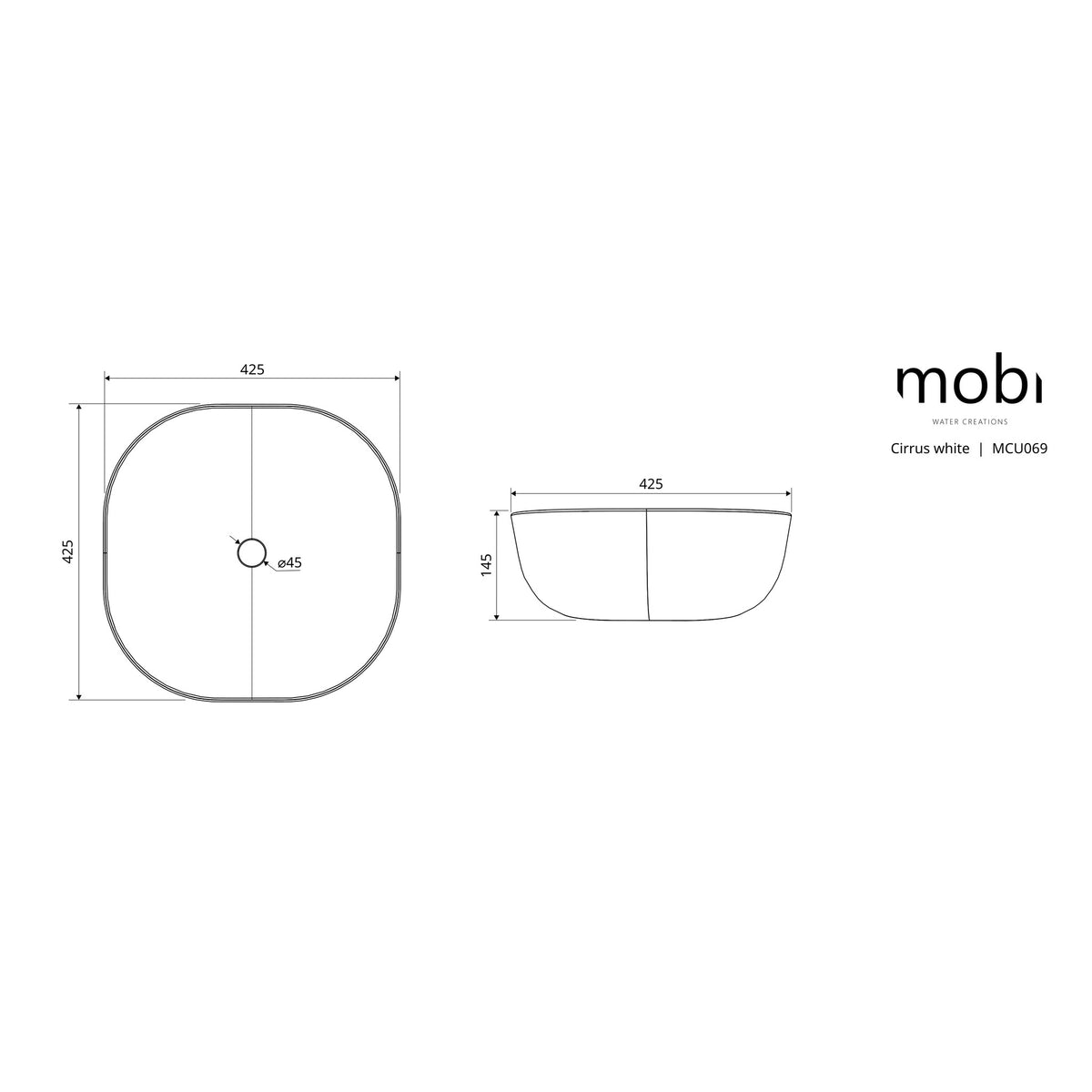UMYWALKA NABLATOWA CIRRUS OD MOBI MCU069WM