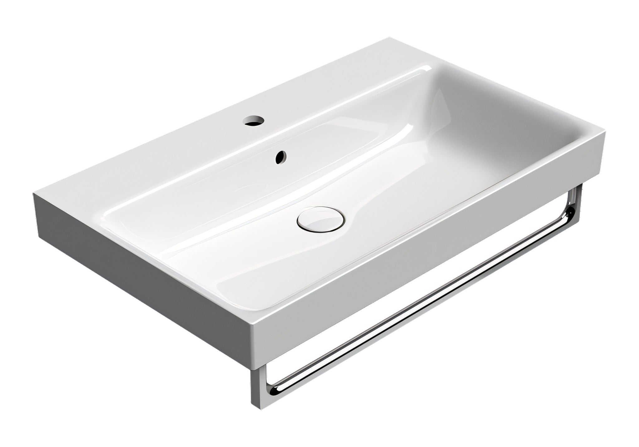 UMYWALKA PODWIESZANA/WPUSZCZANA NUBES WHITE GLOSSY OD GSI 9622111