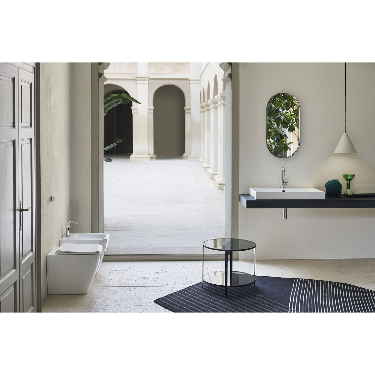 UMYWALKA PODWIESZANA/WPUSZCZANA NUBES WHITE GLOSSY OD GSI 9622111