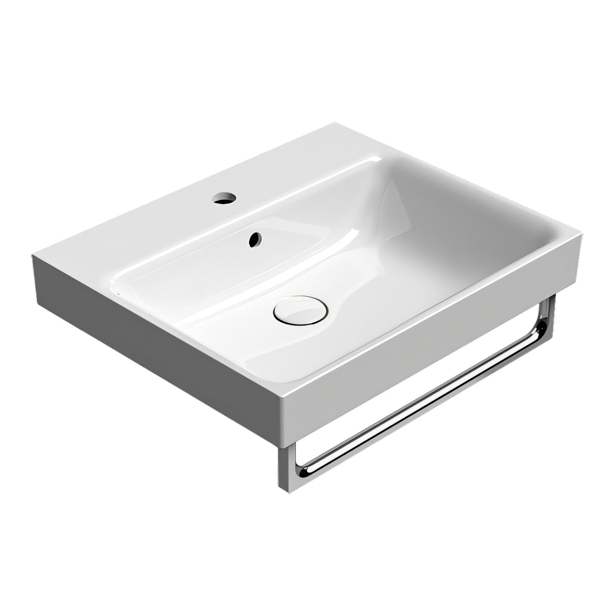 UMYWALKA PODWIESZANA/WPUSZCZANA NUBES WHITE GLOSSY OD GSI 9631111
