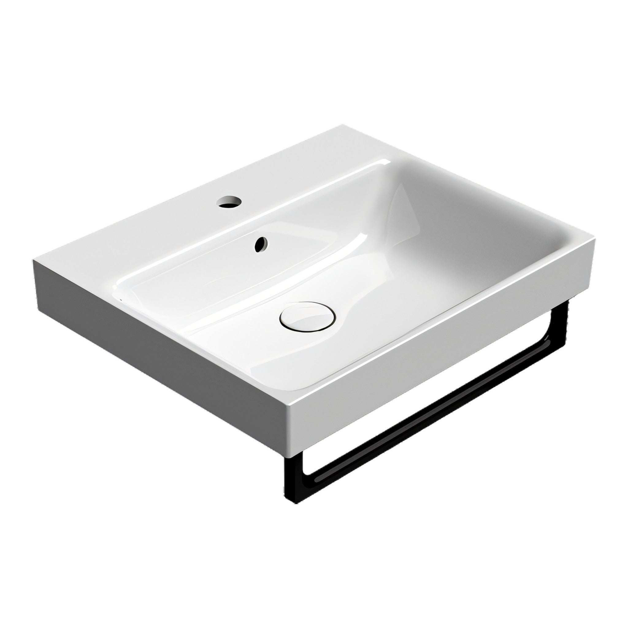 UMYWALKA PODWIESZANA/WPUSZCZANA NUBES WHITE GLOSSY OD GSI 9631111