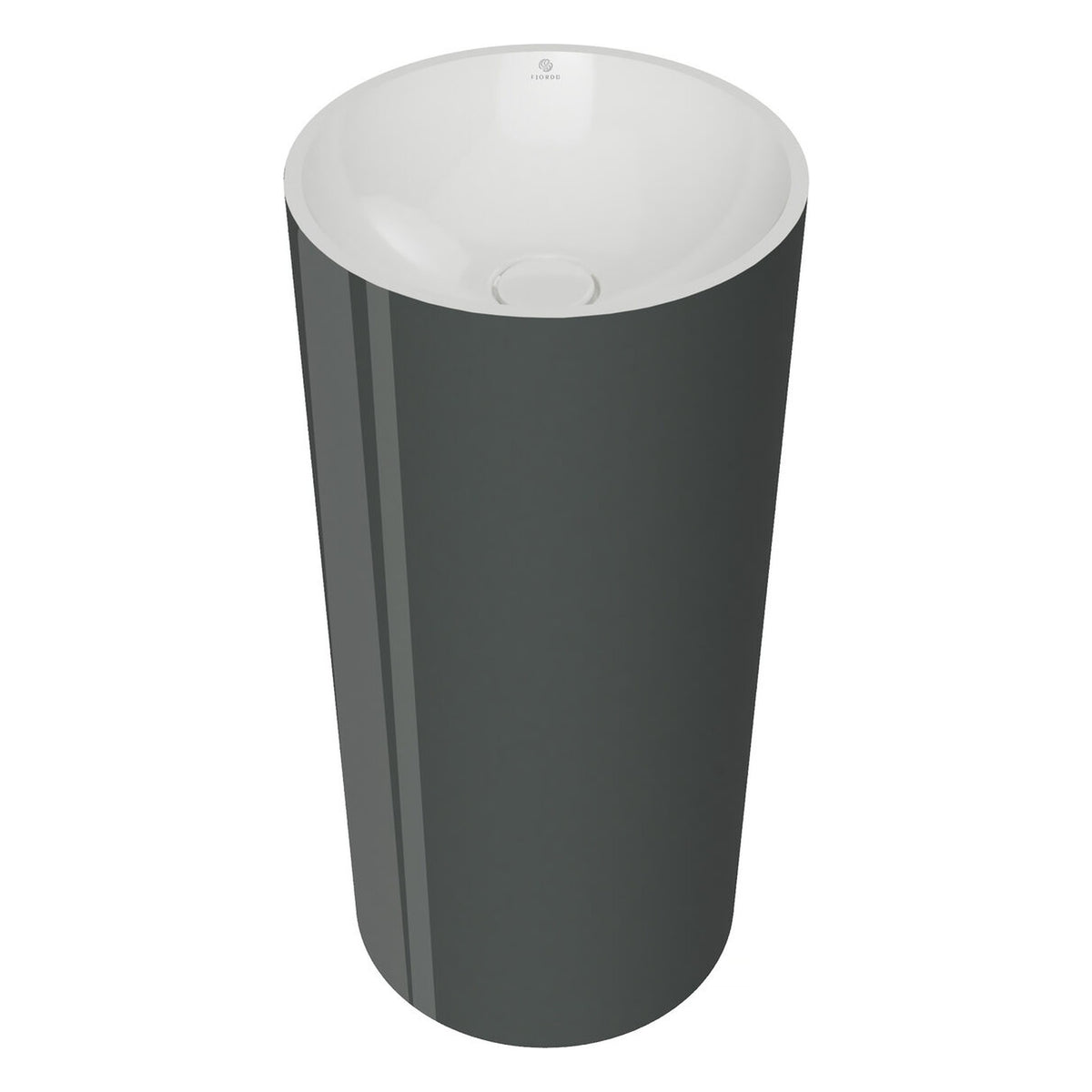 UMYWALKA WOLNOSTOJĄCA LYSE ROYK-WHITE GLOSSY OD FJORDD WBFS00022C00G140F