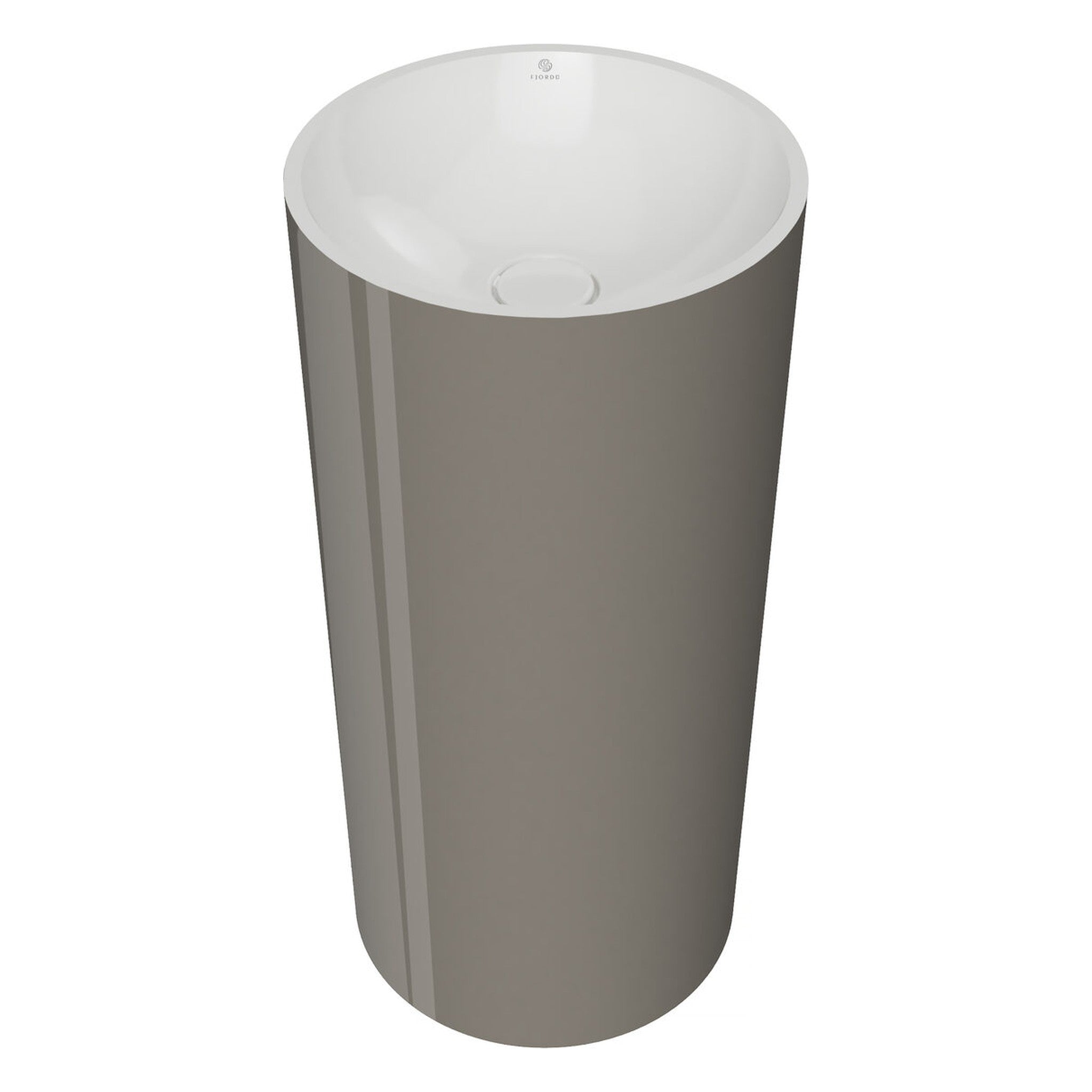 UMYWALKA WOLNOSTOJĄCA LYSE BUNES-WHITE GLOSSY OD FJORDD WBFS00022C00G180F