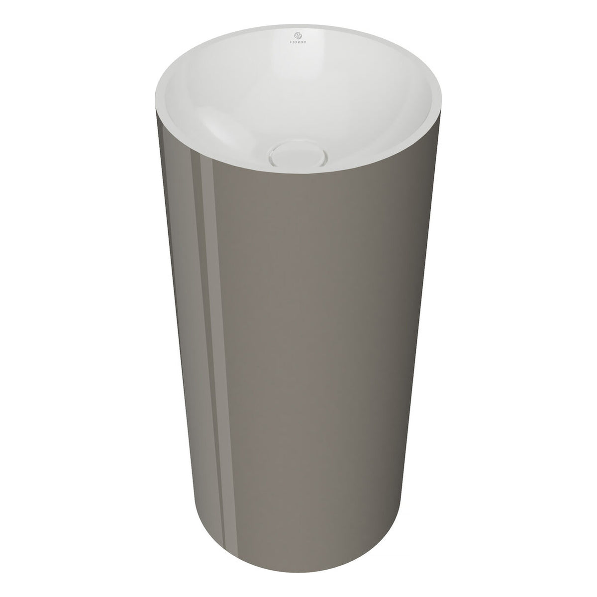 UMYWALKA WOLNOSTOJĄCA LYSE BUNES-WHITE GLOSSY OD FJORDD WBFS00022C00G180F