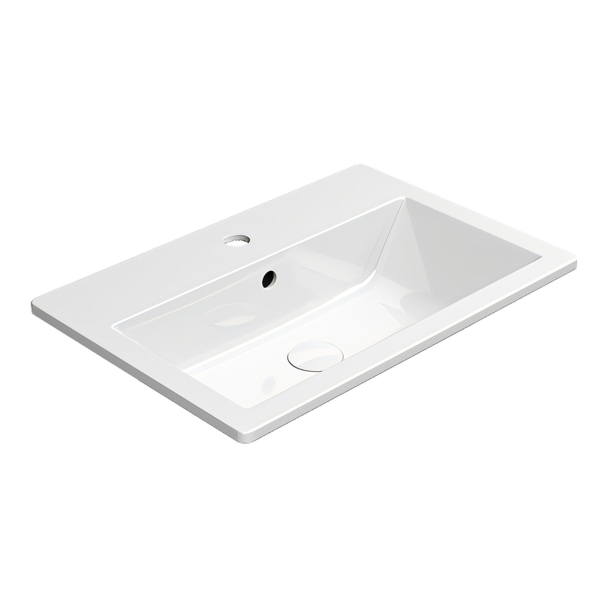 UMYWALKA WPUSZCZANA KUBE X WHITE GLOSSY OD GSI 9433111
