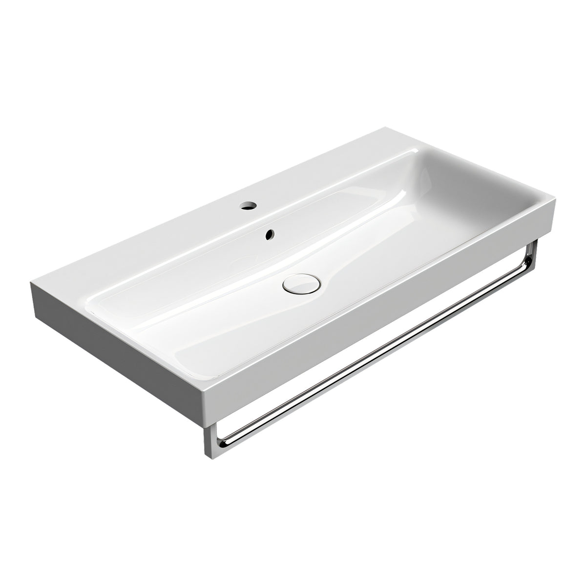 UMYWALKA PODWIESZANA/WPUSZCZANA NUBES WHITE GLOSSY OD GSI 9623111