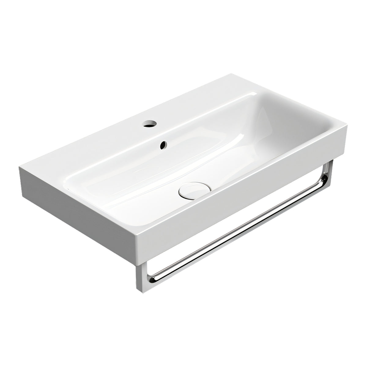 UMYWALKA PODWIESZANA/WPUSZCZANA NUBES WHITE GLOSSY OD GSI 9687111