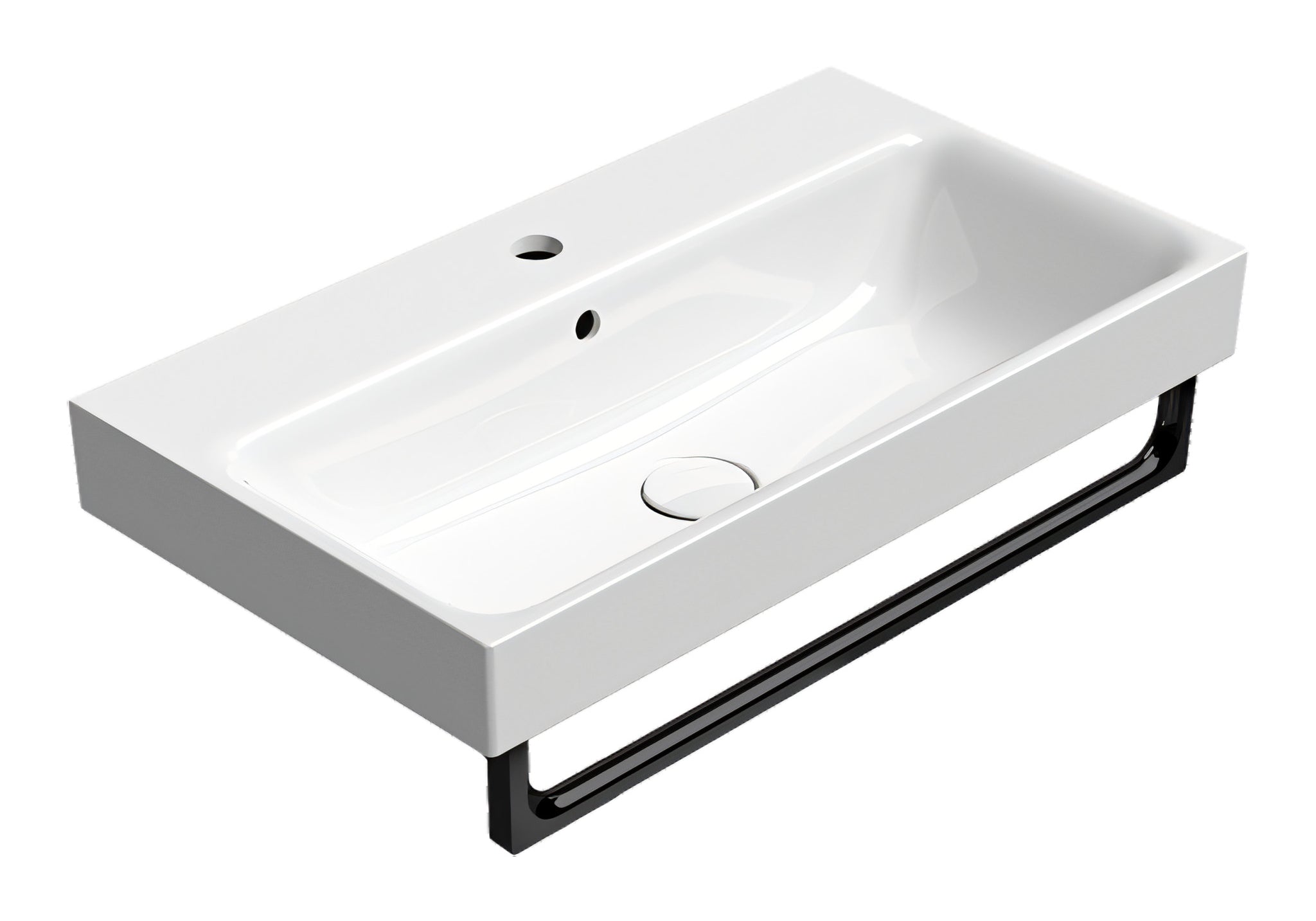 UMYWALKA PODWIESZANA/WPUSZCZANA NUBES WHITE GLOSSY OD GSI 9687111