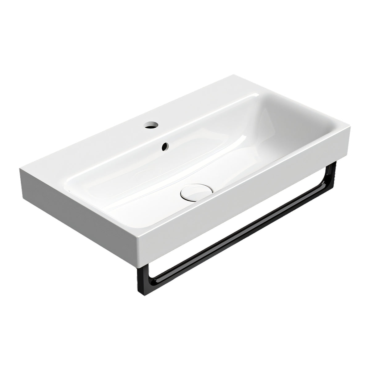 UMYWALKA PODWIESZANA/WPUSZCZANA NUBES WHITE GLOSSY OD GSI 9687111