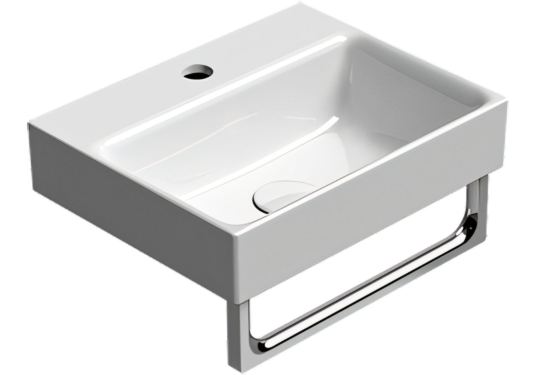 UMYWALKA PODWIESZANA/WPUSZCZANA NUBES WHITE GLOSSY OD GSI 9684111