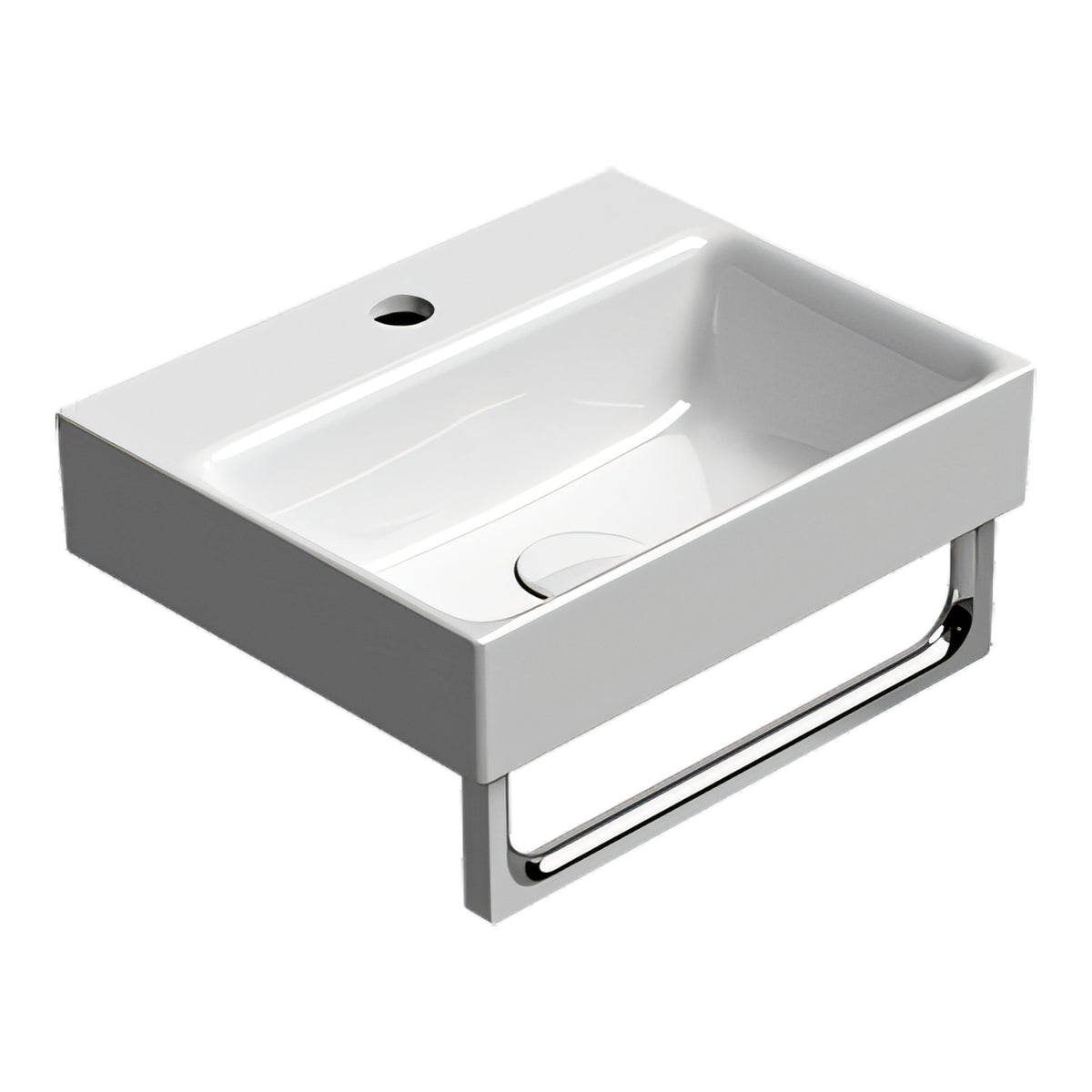 UMYWALKA PODWIESZANA/WPUSZCZANA NUBES WHITE GLOSSY OD GSI 9684111