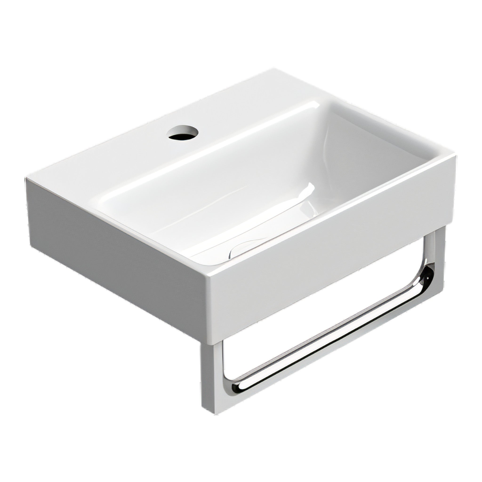UMYWALKA PODWIESZANA/WPUSZCZANA NUBES WHITE GLOSSY OD GSI 9638111
