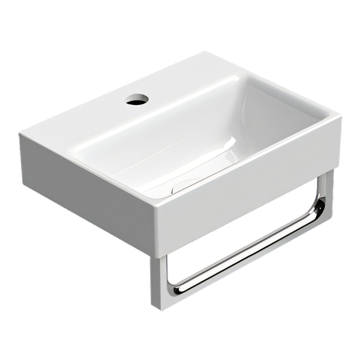 UMYWALKA PODWIESZANA/WPUSZCZANA NUBES WHITE GLOSSY OD GSI 9638111