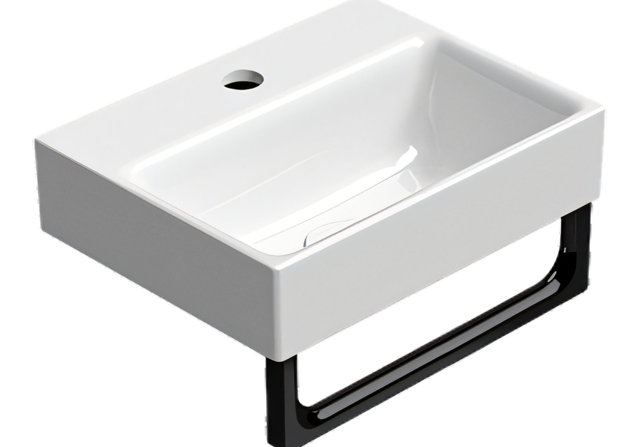 UMYWALKA PODWIESZANA/WPUSZCZANA NUBES WHITE GLOSSY OD GSI 9638111