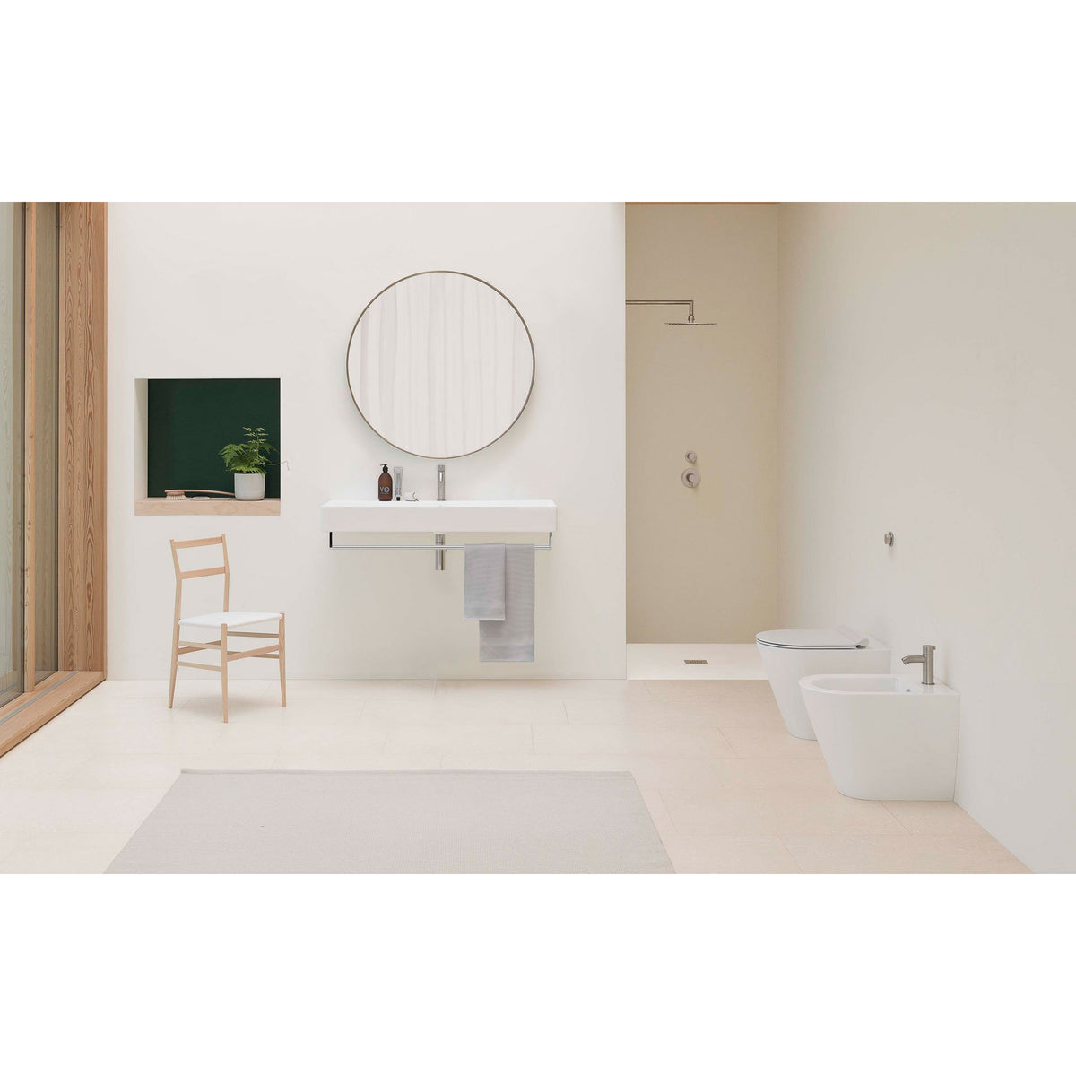 UMYWALKA PODWIESZANA/NABLATOWA KUBE X WHITE GLOSSY OD GSI 9424111