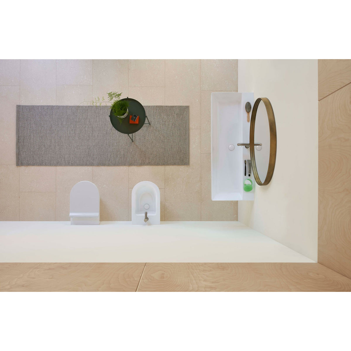 UMYWALKA PODWIESZANA/NABLATOWA KUBE X WHITE GLOSSY OD GSI 9424111