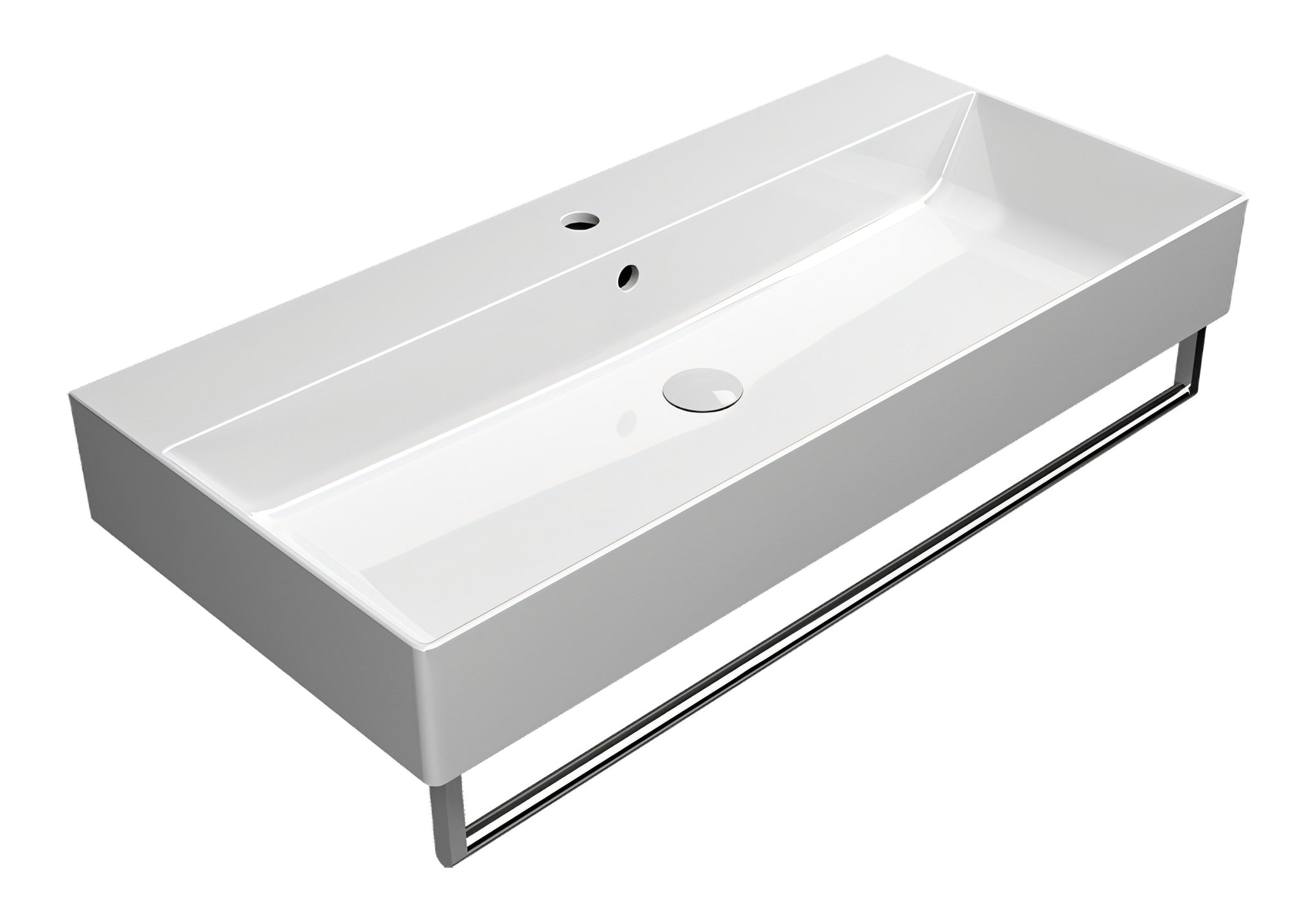 UMYWALKA PODWIESZANA/NABLATOWA KUBE X WHITE GLOSSY OD GSI 9423111