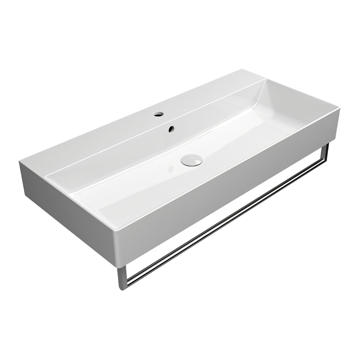 UMYWALKA PODWIESZANA/NABLATOWA KUBE X WHITE GLOSSY OD GSI 9423111