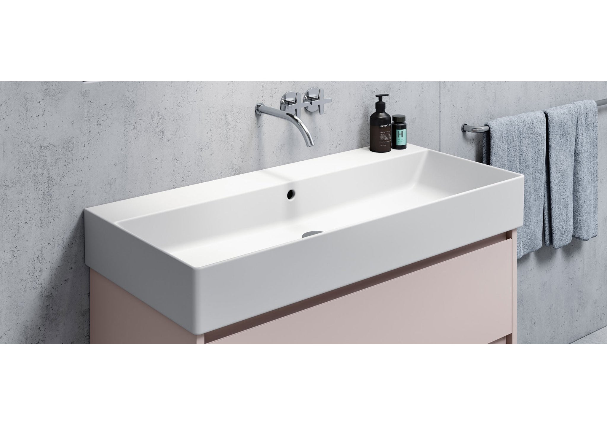 UMYWALKA PODWIESZANA/NABLATOWA KUBE X WHITE MATT OD GSI 9423109