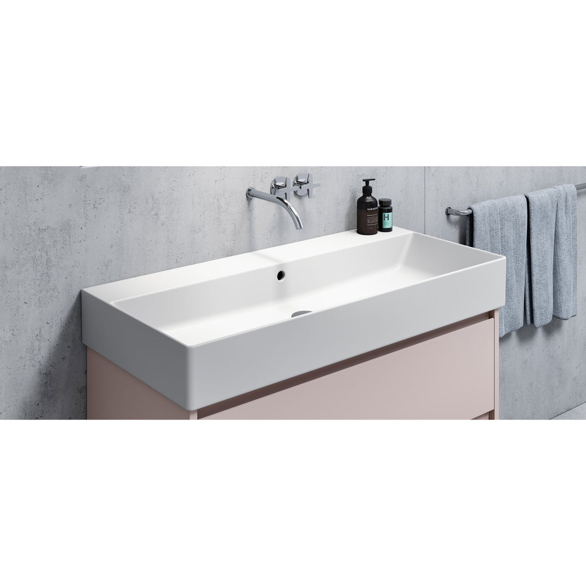UMYWALKA PODWIESZANA/NABLATOWA KUBE X WHITE MATT OD GSI 9423109