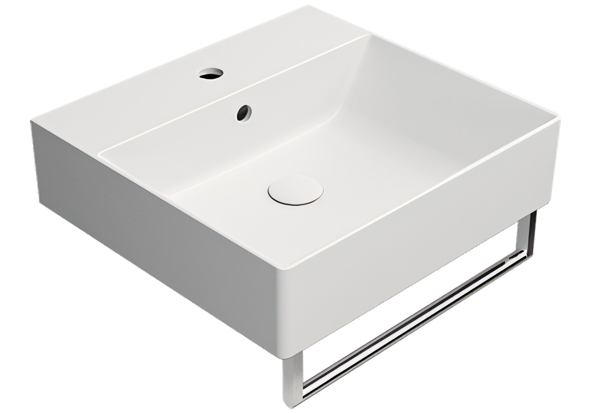 UMYWALKA PODWIESZANA/NABLATOWA KUBE X WHITE MATT OD GSI 9430109