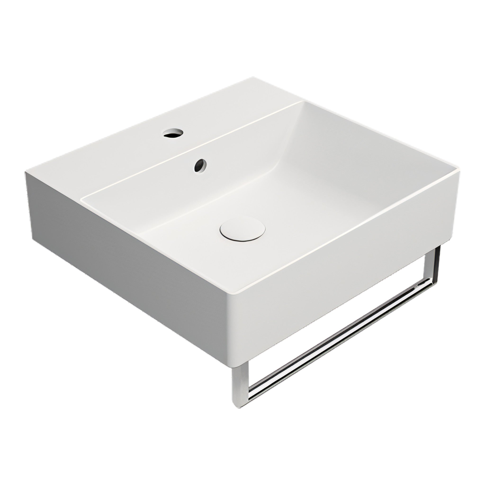 UMYWALKA PODWIESZANA/NABLATOWA KUBE X WHITE MATT OD GSI 9430109