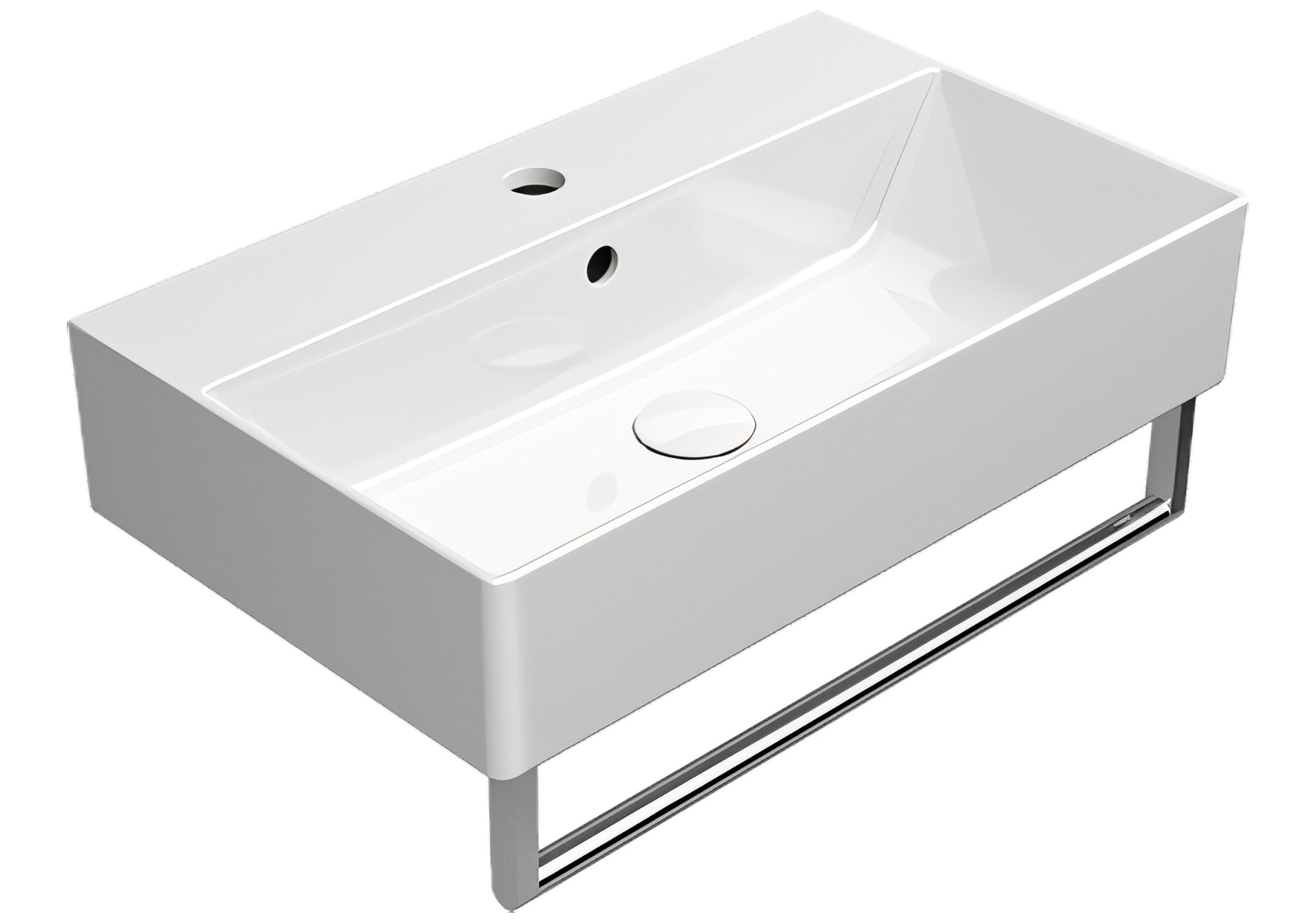 UMYWALKA PODWIESZANA/NABLATOWA KUBE X WHITE GLOSSY OD GSI 9454111