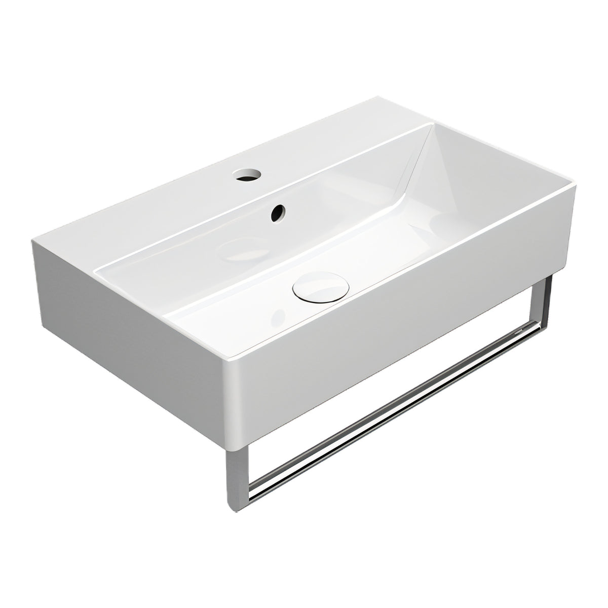 UMYWALKA PODWIESZANA/NABLATOWA KUBE X WHITE GLOSSY OD GSI 9454111