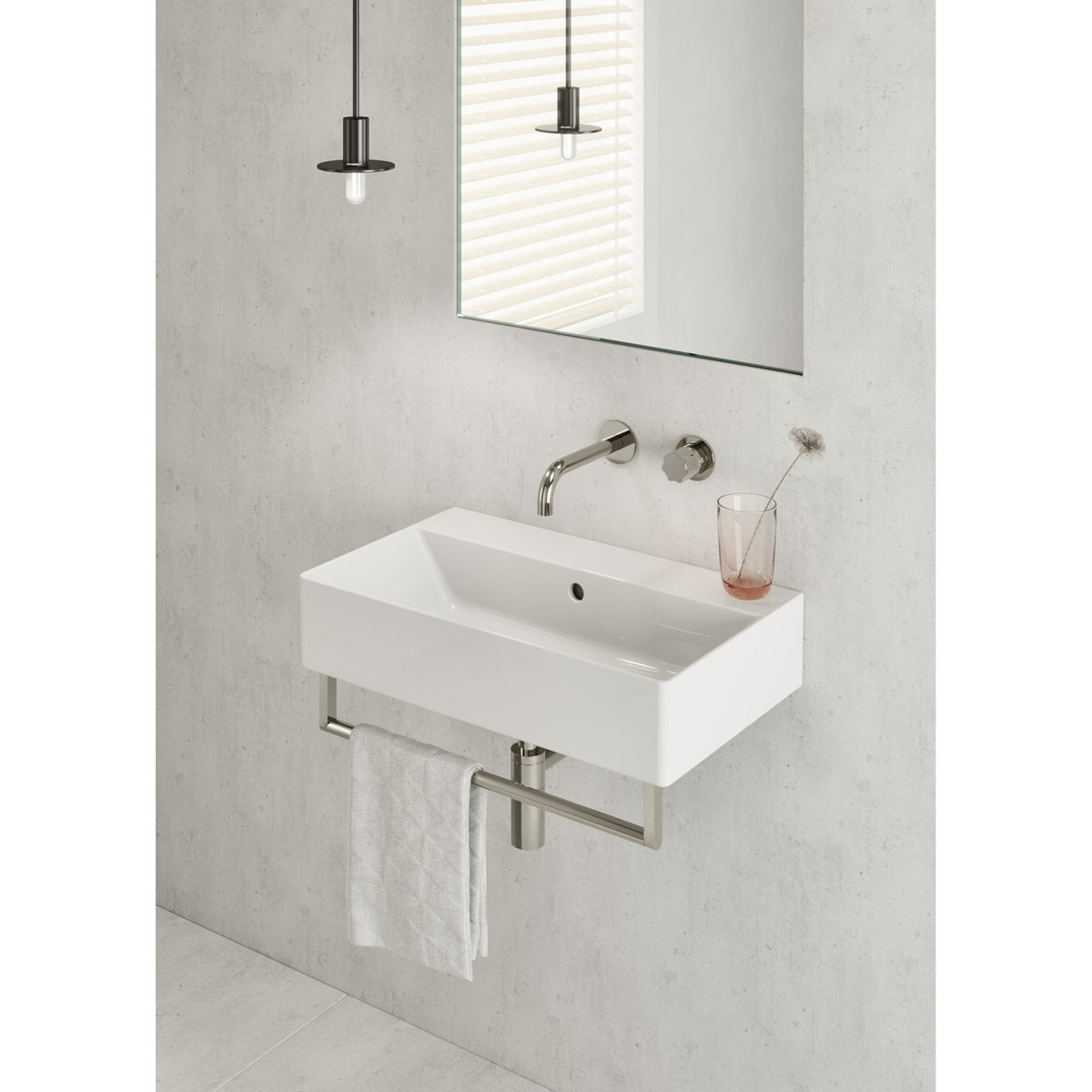 UMYWALKA PODWIESZANA/NABLATOWA KUBE X WHITE GLOSSY OD GSI 9454111