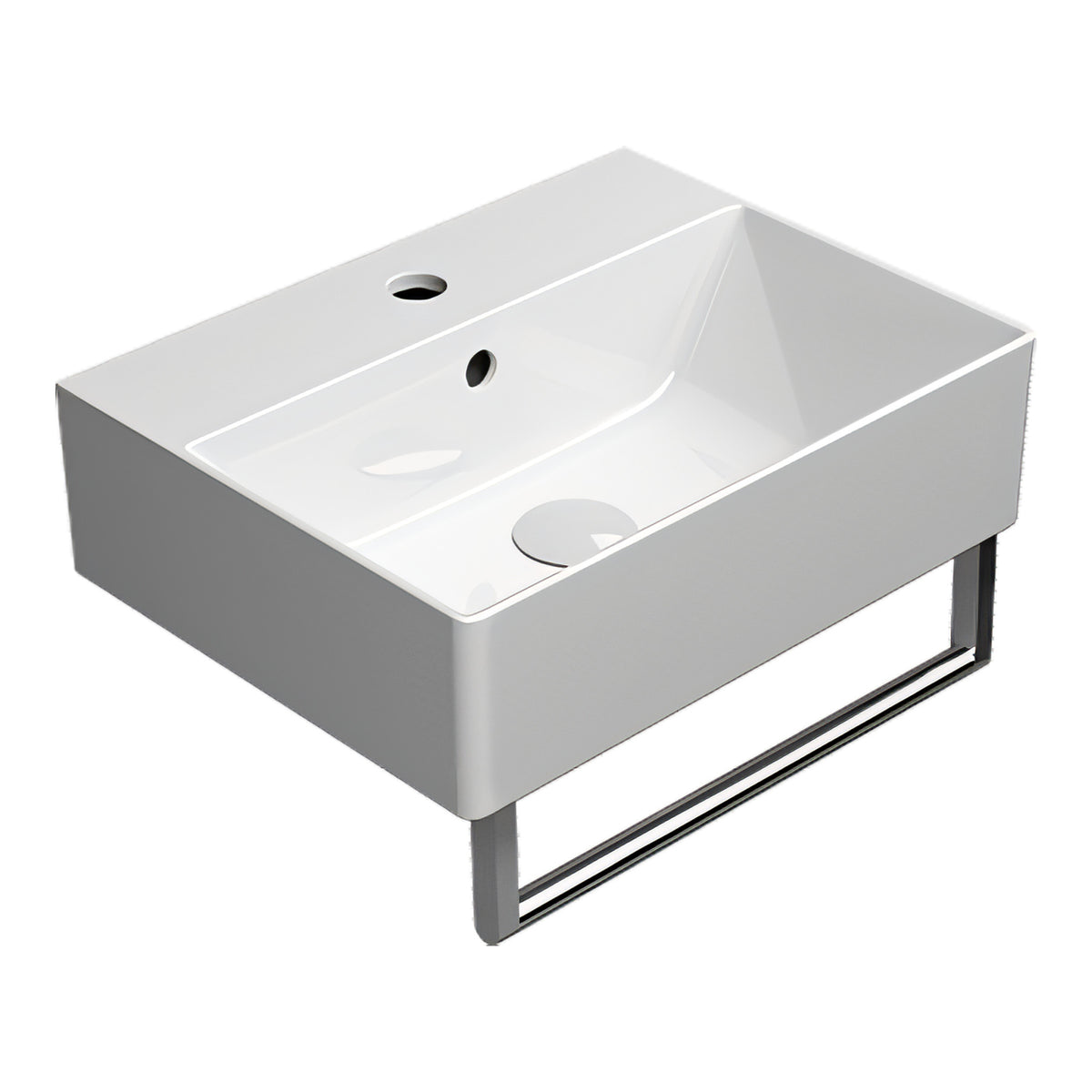 UMYWALKA PODWIESZANA/NABLATOWA KUBE X WHITE GLOSSY OD GSI 9485111