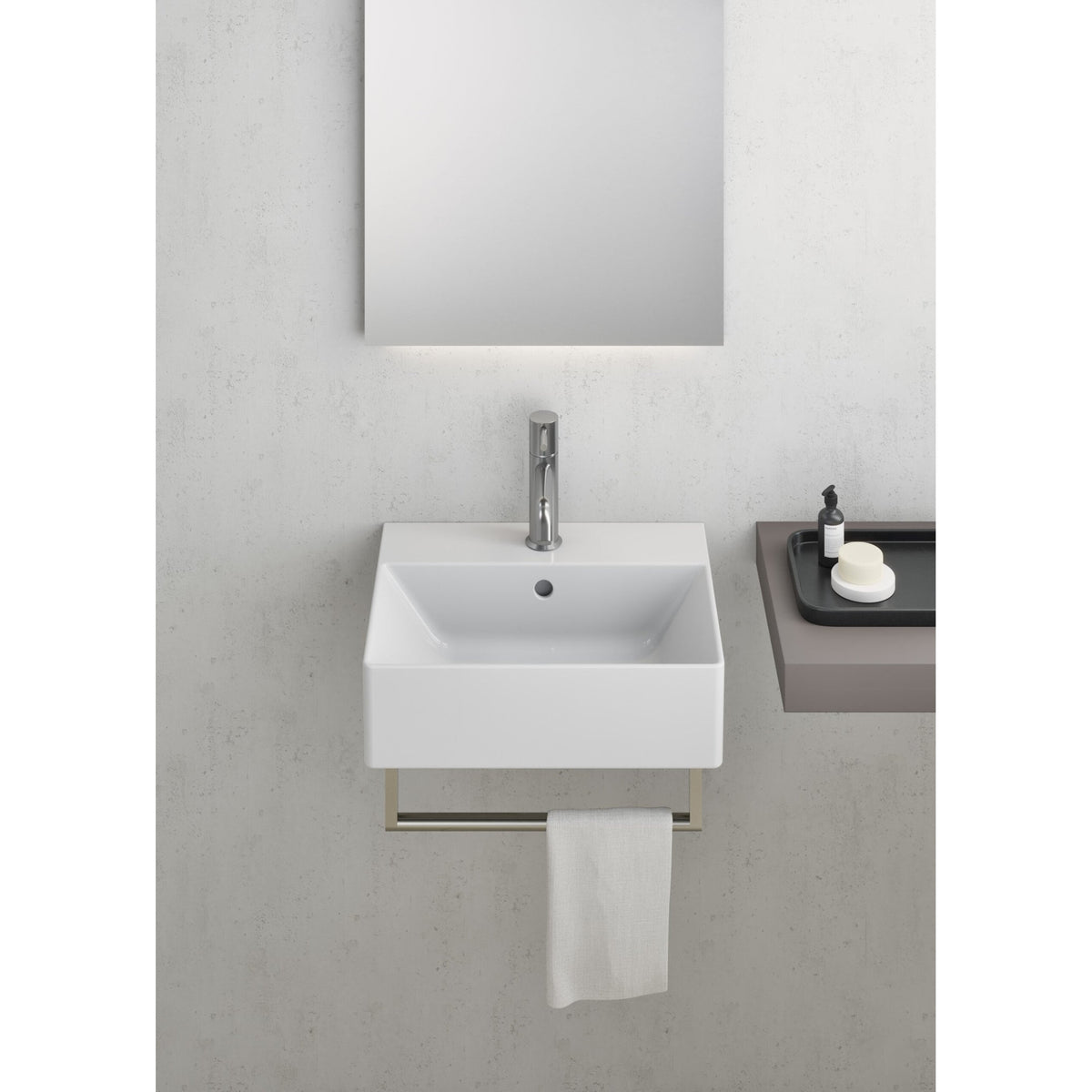 UMYWALKA PODWIESZANA/NABLATOWA KUBE X WHITE GLOSSY OD GSI 9485111
