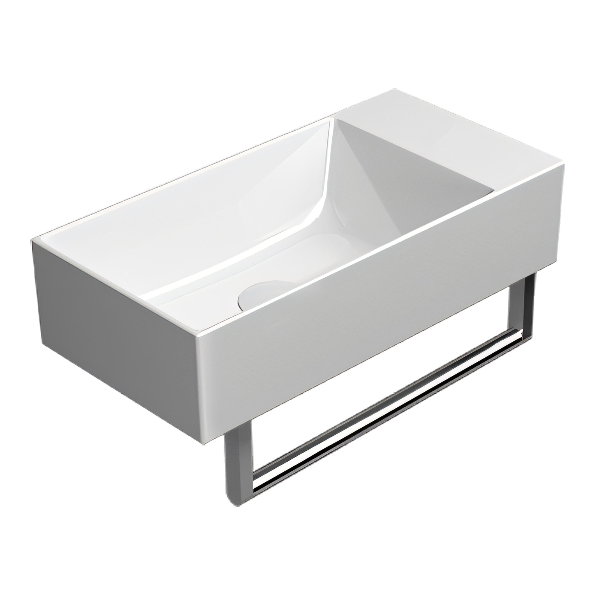 UMYWALKA PODWIESZANA/NABLATOWA KUBE X WHITE MATT OD GSI 9486009