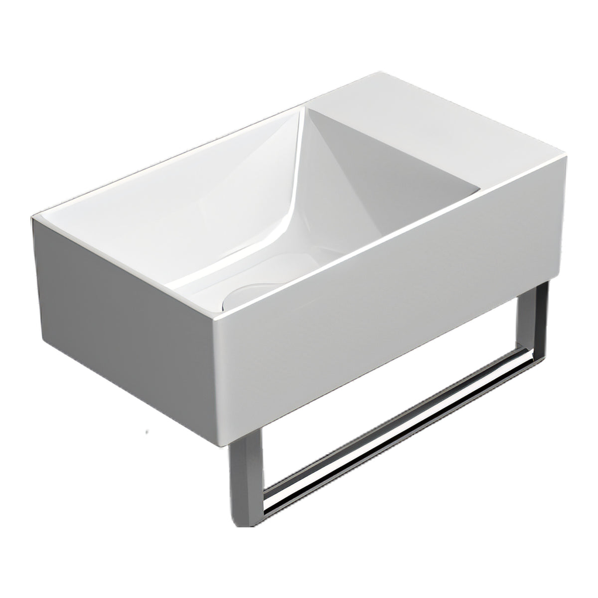 UMYWALKA PODWIESZANA/NABLATOWA KUBE X WHITE GLOSSY OD GSI 9484011