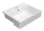 UMYWALKA PÓŁWPUSZCZANA KUBE X WHITE GLOSSY OD GSI 9434111