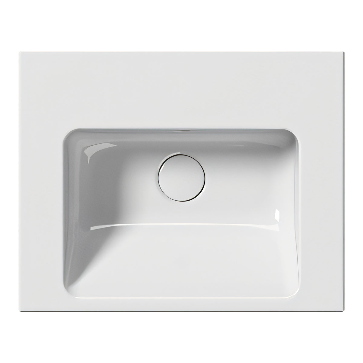 UMYWALKA PODWIESZANA/WPUSZCZANA NORM WHITE GLOSSY OD GSI 8638111