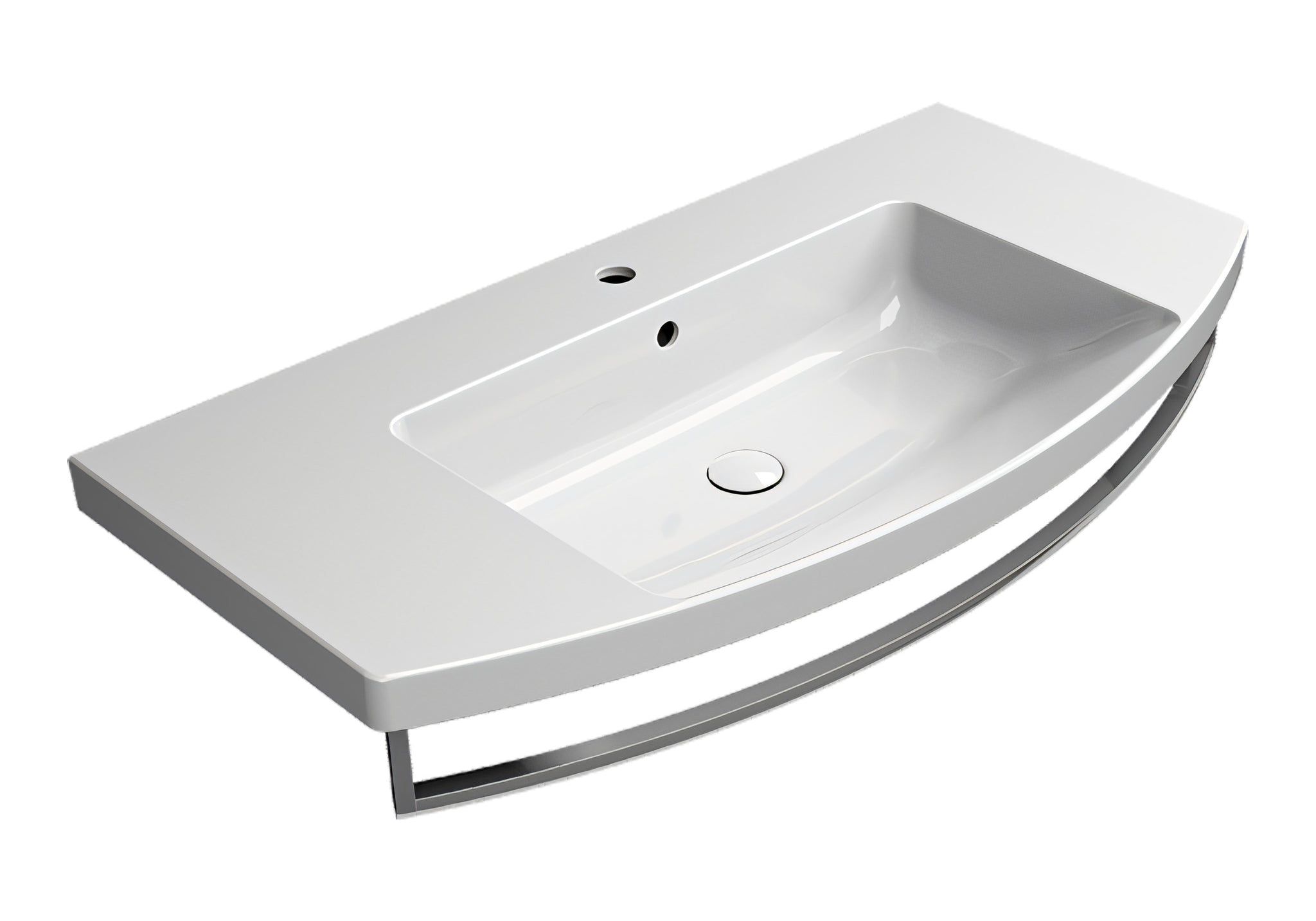 UMYWALKA PODWIESZANA/WPUSZCZANA NORM WHITE GLOSSY OD GSI 8643111