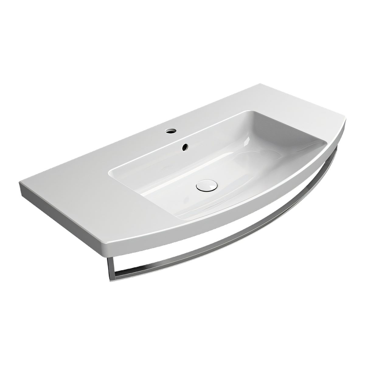 UMYWALKA PODWIESZANA/WPUSZCZANA NORM WHITE GLOSSY OD GSI 8643111