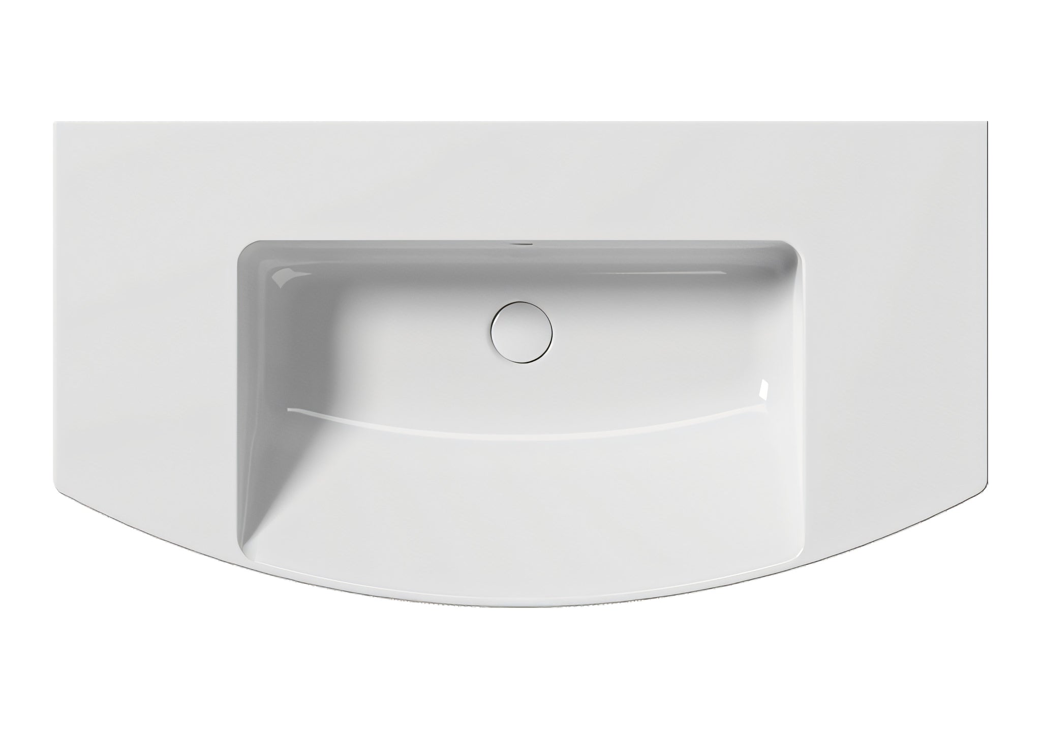UMYWALKA PODWIESZANA/WPUSZCZANA NORM WHITE GLOSSY OD GSI 8643111