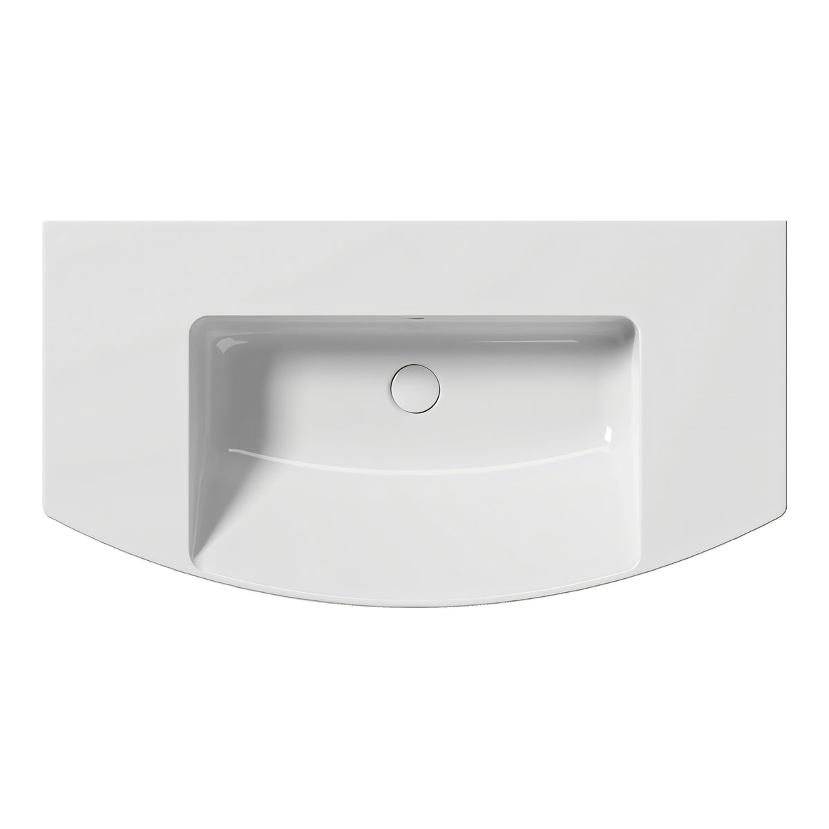 UMYWALKA PODWIESZANA/WPUSZCZANA NORM WHITE GLOSSY OD GSI 8643111