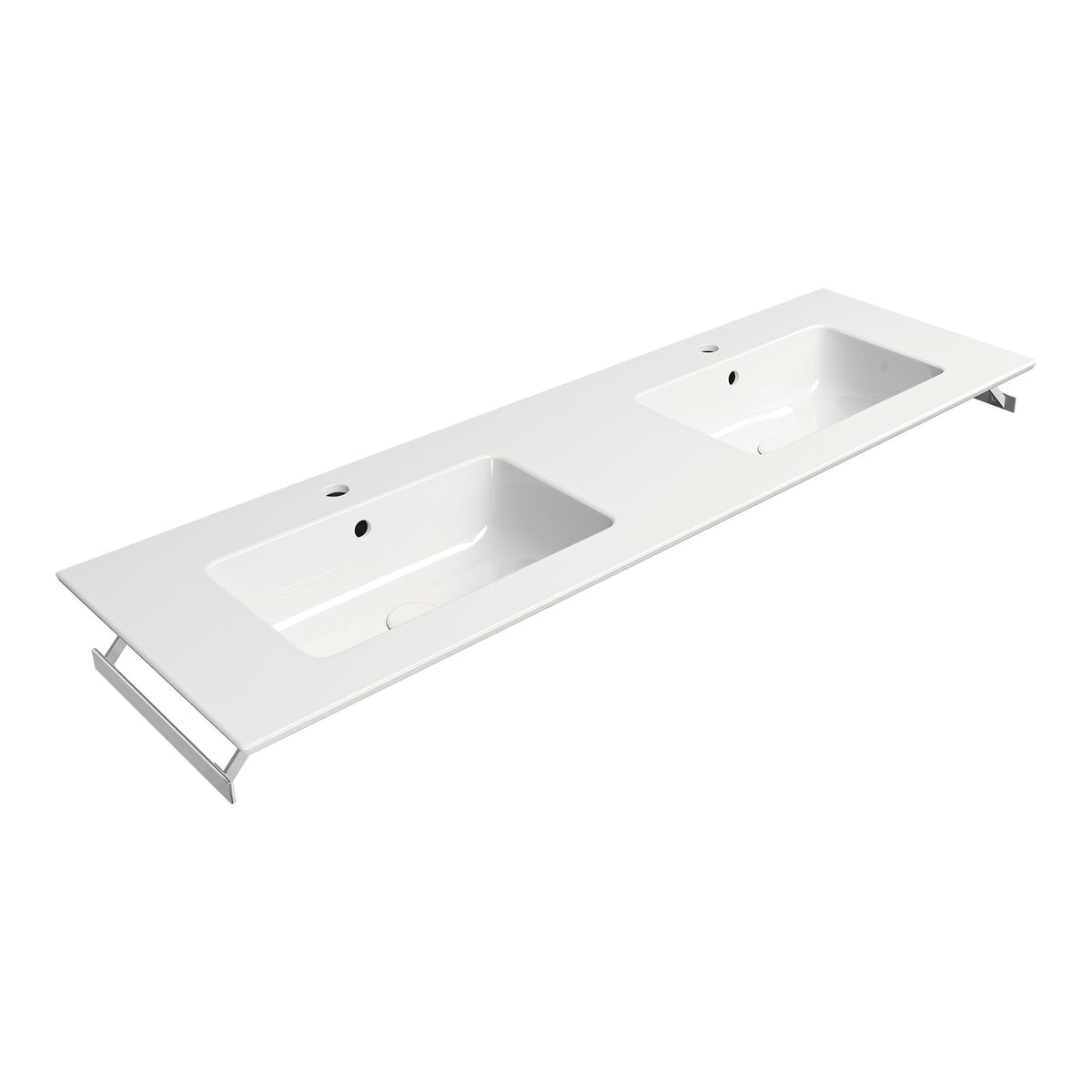 UMYWALKA PODWIESZANA/WPUSZCZANA/PODWÓJNA PURA WHITE GLOSSY OD GSI 8889111