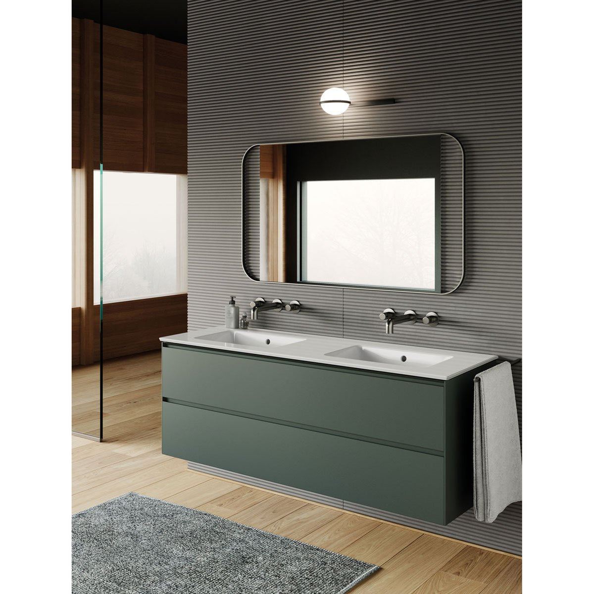 UMYWALKA PODWIESZANA/WPUSZCZANA/PODWÓJNA PURA WHITE GLOSSY OD GSI 8889111