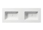 UMYWALKA PODWIESZANA/WPUSZCZANA/PODWÓJNA PURA WHITE GLOSSY OD GSI 8888111