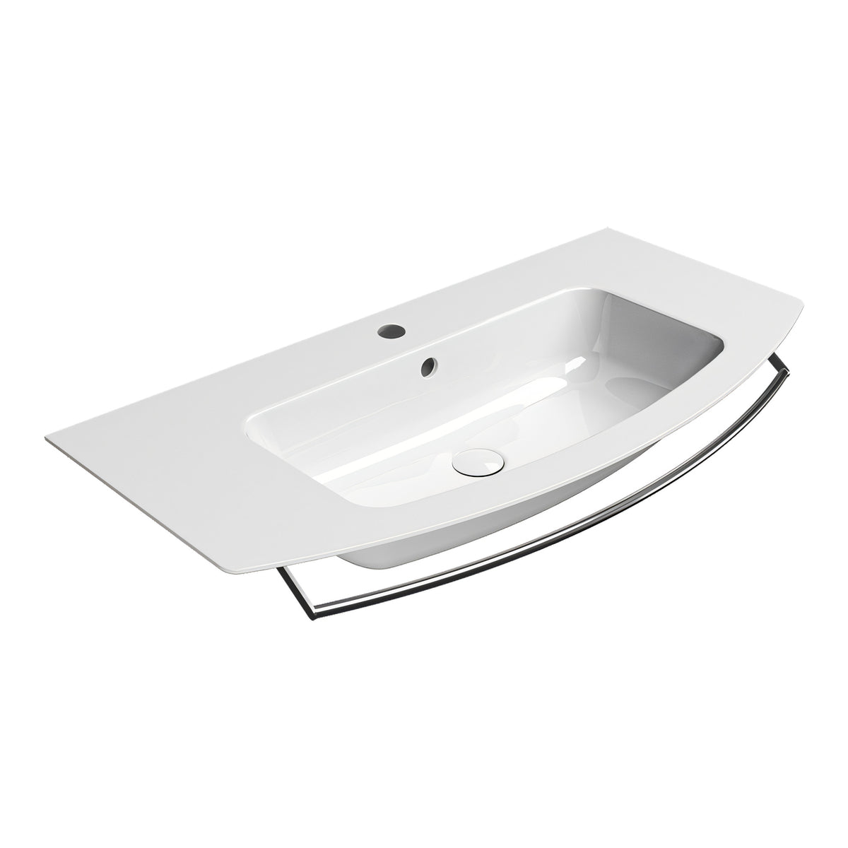 UMYWALKA PODWIESZANA/WPUSZCZANA PURA WHITE GLOSSY OD GSI 8825111