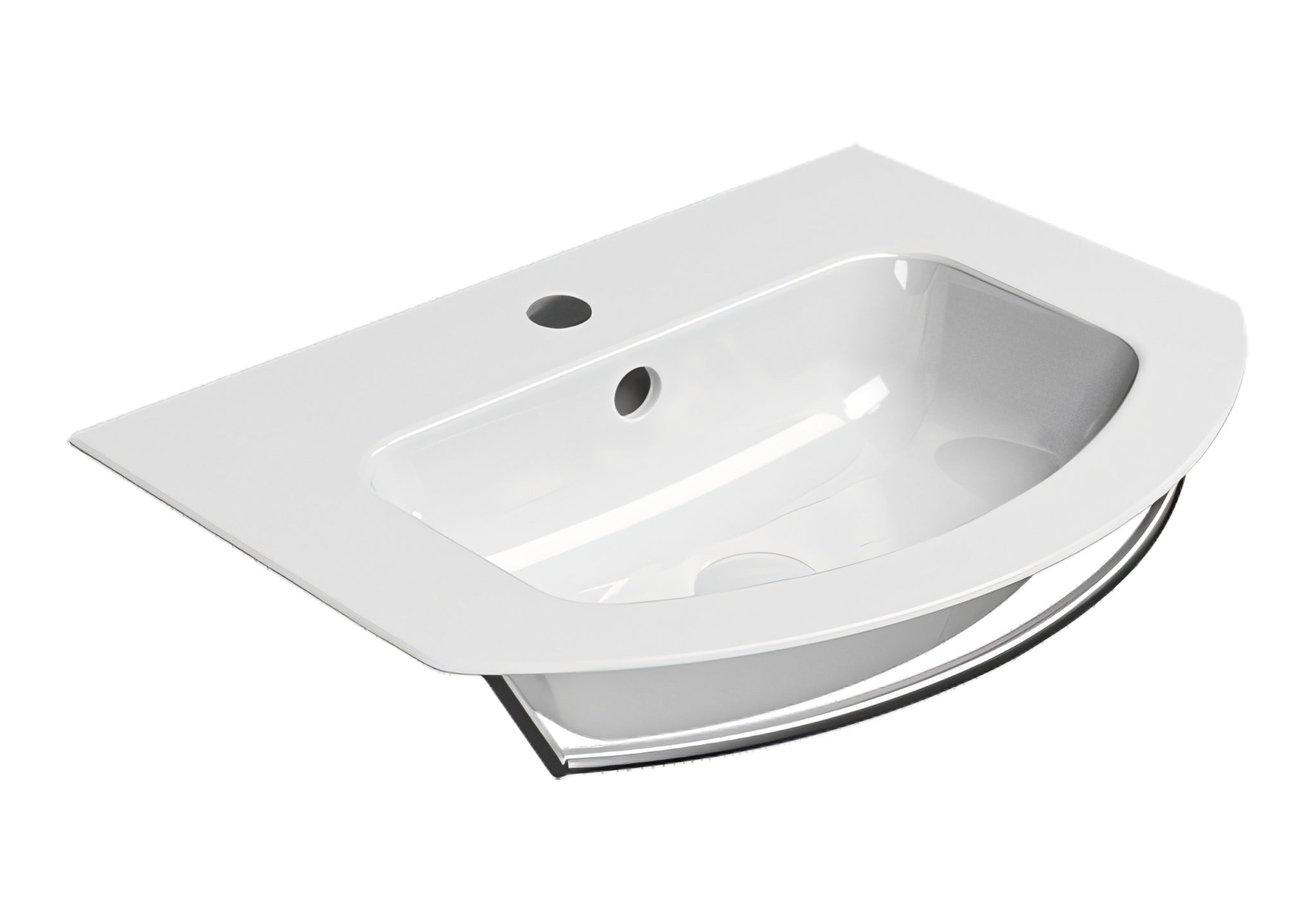 UMYWALKA PODWIESZANA/WPUSZCZANA PURA WHITE GLOSSY OD GSI 8827111