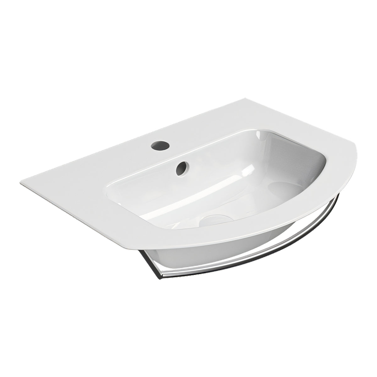 UMYWALKA PODWIESZANA/WPUSZCZANA PURA WHITE GLOSSY OD GSI 8827111