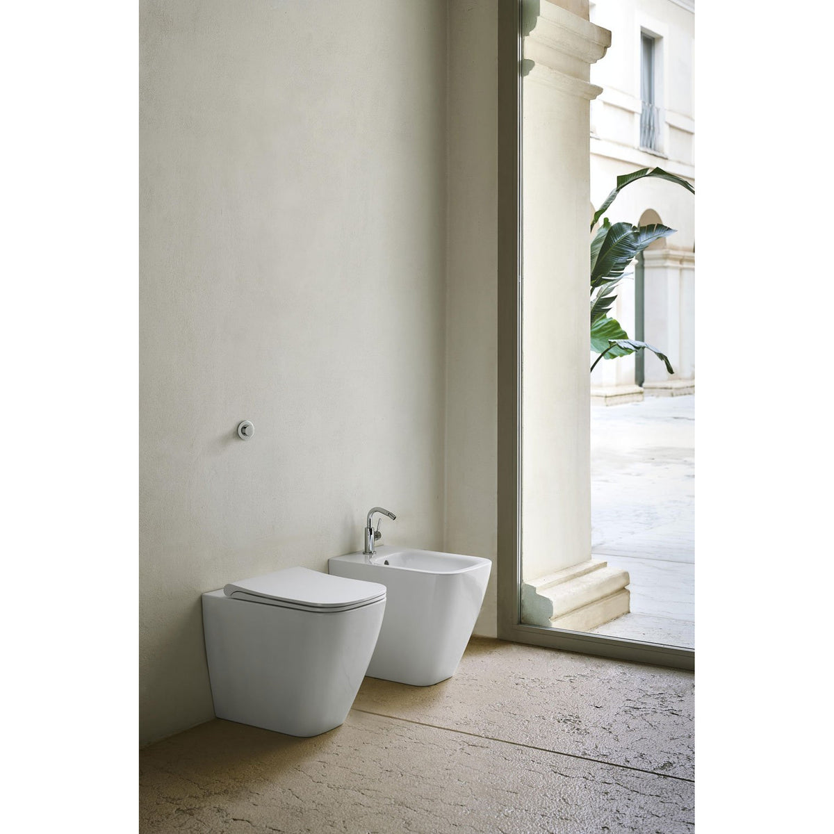 BIDET STOJĄCY NUBES WHITE GLOSSY OD GSI 9662111