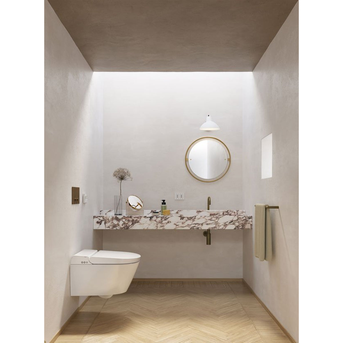 MISKA WC MYJĄCA PODWIESZANA WCLEAN WHITE GLOSSY OD GSI 7418K11
