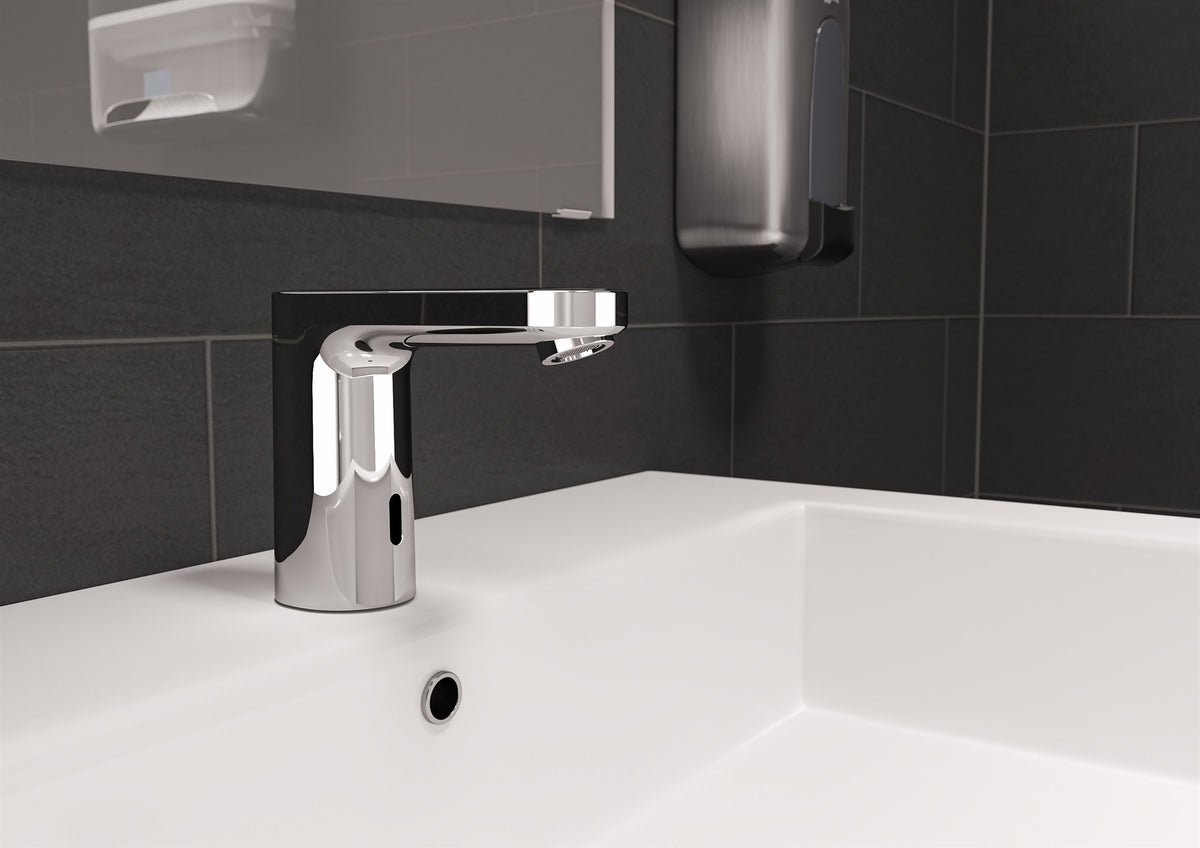 BATERIA UMYWALKOWA ELEKTRONICZNA VERNIS BLEND SREBRNY OD HANSGROHE 71501000