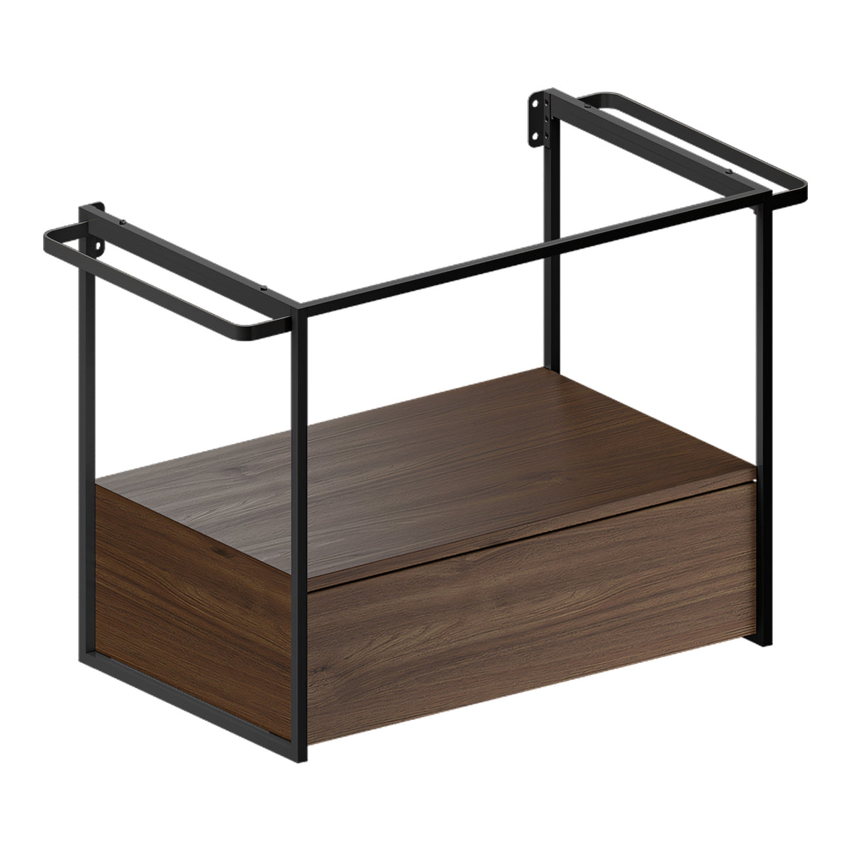 STELAŻ DO UMYWALKI  NUBES BLACK MATT OD GSI MSAN80N